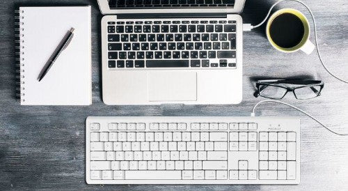 Macally QKEY keyboard USB White