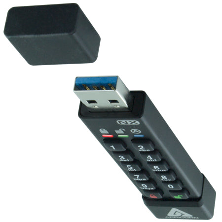 Apricorn ASK3-NX-64GB USB flash drive USB Type-A 3.2 Gen 2 (3.1 Gen 2) Black