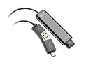 Poly DA75 USB to QD Black Adapter TAA