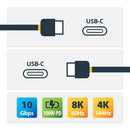 StarTech.com USB31CCV50CM USB cable USB 3.2 Gen 2 (3.1 Gen 2) 19.7" (0.5 m) USB C Gray, Black