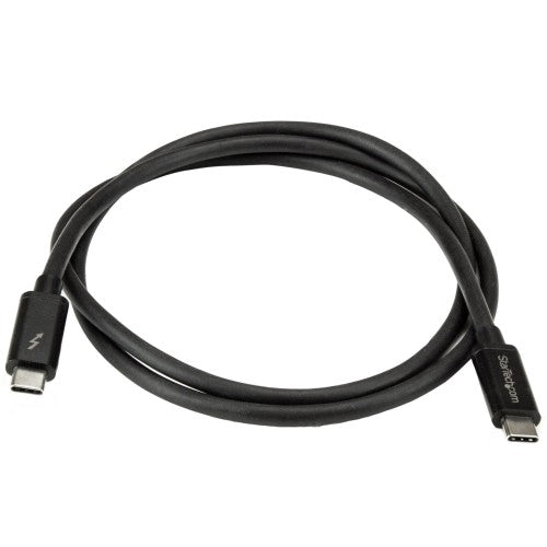 StarTech.com TBLT3MM1M Thunderbolt cable 39.4" (1 m) 20 Gbit/s Black