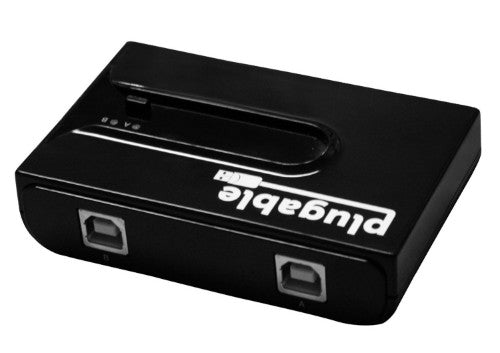 Plugable Technologies USB2-SWITCH2 interface hub 480 Mbit/s Black