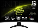 MSI MAG 32C6X computer monitor 31.5" 1920 x 1080 pixels Full HD Black