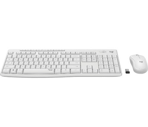 Logitech 920-009783 keyboard Mouse included Universal RF Wireless English White
