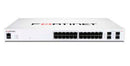 Fortinet FS-124F-FPOE network switch Power over Ethernet (PoE) 1U White