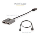 StarTech.com MST14DP122HD video cable adapter 11.8" (0.3 m) DisplayPort 2 x HDMI Black, Gray