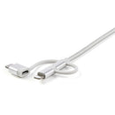 StarTech.com LTCUB1MGR USB cable USB 2.0 39.4" (1 m) USB A Micro-USB B Silver