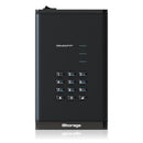iStorage diskAshur DT3 HDD external hard drive 14 TB USB Type-C 3.2 Gen 1 (3.1 Gen 1) Black