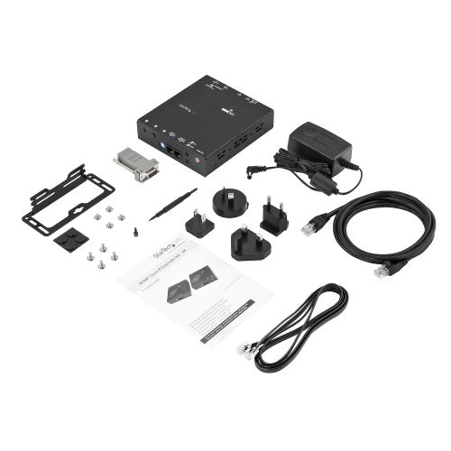 StarTech.com ST12MHDLAN4R AV extender AV receiver Black