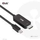 CLUB3D CAC-1187 video cable adapter 70.9" (1.8 m) Mini DisplayPort HDMI Black