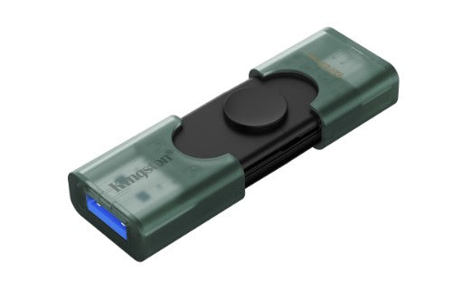 Kingston Technology DataTraveler DuoG2 USB flash drive 128 GB USB Type-A / USB Type-C 3.2 Gen 1 (3.1 Gen 1) Black, Green