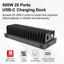 4XEM 4XC20ST800 mobile device charger Laptop, Smartphone, Tablet Black AC Fast charging Indoor