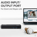 Plugable Technologies UD-3900PDZ laptop dock/port replicator Docking USB 3.2 Gen 1 (3.1 Gen 1) Type-C Black