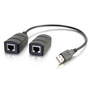 C2G 54284 cable gender changer 2 x RJ-45 USB 2.0 Type-A Black