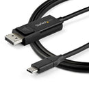 StarTech.com CDP2DP141MBD video cable adapter 39.4" (1 m) USB Type-C DisplayPort Black