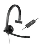 Logitech 981-000570 headphones/headset Wired Head-band Office/Call center Black