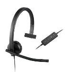 Logitech 981-000570 headphones/headset Wired Head-band Office/Call center Black