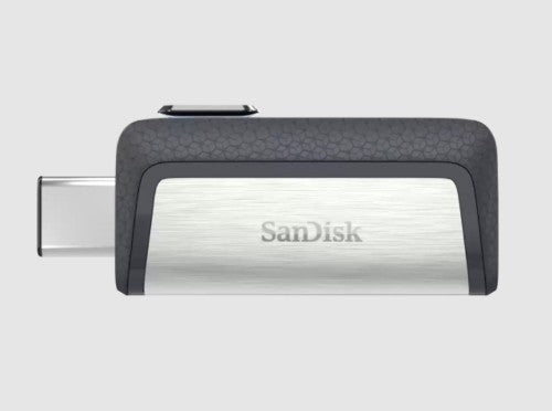 SanDisk SDDDC2-256G-A46 USB flash drive 256 GB USB Type-A / USB Type-C 3.2 Gen 1 (3.1 Gen 1) Gray, Silver
