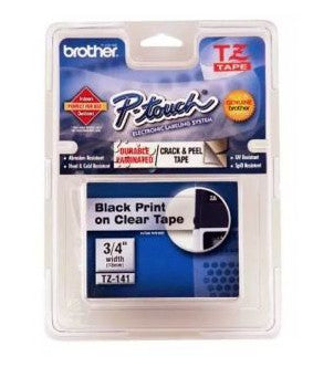 Brother TZE141G label-making tape Black on transparent TZe