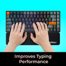 Adesso Truform P310 wrist rest Fiber, Memory foam, Rubber Black