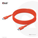 CLUB3D CAC-1573 USB cable USB 2.0 78.7" (2 m) USB C Red