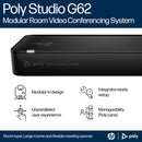 Poly Studio G62 Video Conferencing System With Mounting Plate Kit