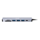 Adesso AUH-4025 laptop dock/port replicator Wired USB 3.2 Gen 2 (3.1 Gen 2) Type-C Aluminum