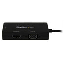 StarTech.com MDP2VGDVHD video cable adapter 5.91" (0.15 m) Mini DisplayPort DVI-D + VGA (D-Sub) + HDMI Black