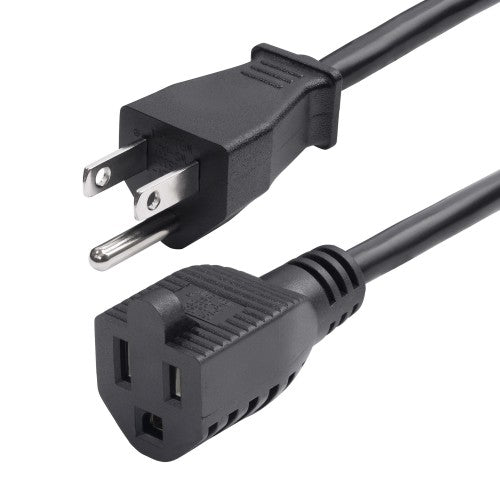 StarTech.com 231A-8A00-POWER-CORD power cable Black 118.1" (3 m) NEMA 5-15P NEMA 5-15R