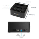 StarTech.com SDOCK2U33RE media duplicator HDD/SSD duplicator Black 1 copies