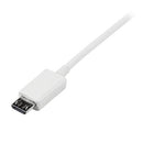StarTech.com 0.5m USB 2.0 A/Micro-B m/m USB cable 19.7" (0.5 m) USB A Micro-USB B White