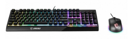 MSI VIGOR GK30 COMBO keyboard Mouse included Gaming USB QWERTY UK International Black