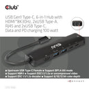 CLUB3D CSV-1596 laptop dock/port replicator USB 3.2 Gen 1 (3.1 Gen 1) Type-C Black