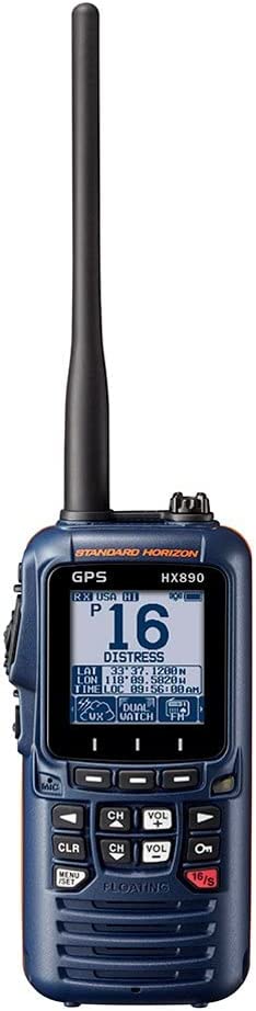 Standard Horizon HX890NB Floating 6 Watt Class H DSC Handheld VHF/GPS - Navy Blue